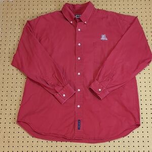 Vintage Crable Sportswear University Of Arizona Wildcats Red Button Up Shirt